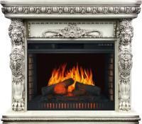 Каминокомплект Windsor - Слоновая кость с темной патиной с очагом Vision 30 EF LED FX