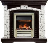 Каминокомплект Glasgow - Венге / Белый с очагом Cavendish