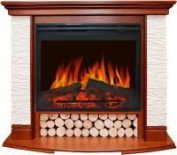Каминокомплект Country - Орех/Сланец белый с очагом Jupiter FX New