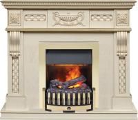 Каминокомплект Corsica - Слоновая кость с патиной (Ширина 1100) с очагом Danville Brass FB2