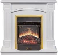 Каминокомплект Boston - Белый (Высота 925см) с очагом Majestic FX M Brass