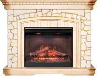 Каминокомплект Glasgow - Слоновая кость, патина / Шампань (Высота 1070мм) с очагом Symphony 26'' DF2608-INT