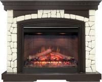 Каминокомплект Glasgow - Темный дуб / Белый (Высота 1070 мм) с очагом Symphony 26'' DF2608-INT