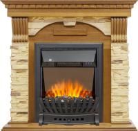 Каминокомплект Dublin -  Дуб / Сланец с очагом Aspen Black