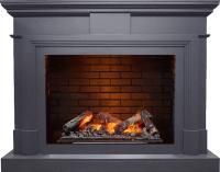 Каминокомплект Coventry - Серый графит / Кирпич с очагом Cassette 600 NH