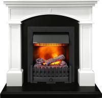 Каминокомплект Langford - Белый с черным с очагом Danville Black FB2