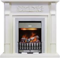 Каминокомплект Venice - Фактурный белый с очагом Danville Chrome FB2