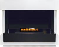 Каминокомплект Cube - Белый с черным с очагом Cassette 400 LNH-INT PS (без дров)