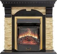 Каминокомплект Dublin - Венге / Сланец с очагом Majestic FX Brass