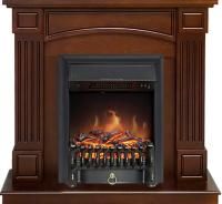 Каминокомплект Boston - Темный дуб (Высота 925см) с очагом Fobos FX Black