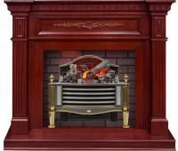 Каминокомплект Luxemburg - Темная вишня с очагом Rothesay