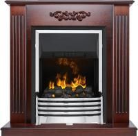 Каминокомплект Lumsden - Махагон коричневый антик с очагом Flagstaff