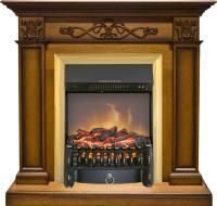 Каминокомплект Verona - Дуб антик с очагом Fobos FX M Brass