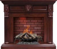 Каминокомплект Sheffield - Темная вишня с очагом Silverton