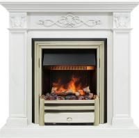 Каминокомплект Verona - Белый дуб с очагом Cavendish