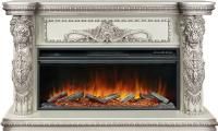 Каминокомплект Windsor 42 - Слоновая кость с темной патиной с очагом Vision 42 LOG LED