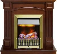 Каминокомплект Boston - Темный дуб (Высота 925см) с очагом Danville Antique Brass FB2