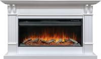 Каминокомплект Cardiff - Белый с очагом Vision 42 LOG LED