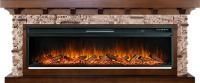 Каминокомплект Chalet 60 - Темный дуб с очагом Vision 60 LOG LED
