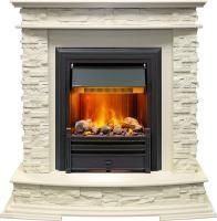 Каминокомплект Luzern - Слоновая кость с очагом Brookline Black