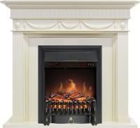 Каминокомплект Corfu - Слоновая кость с очагом Fobos FX Black