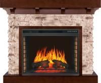 Каминокомплект Chalet - Темный дуб с очагом Vision 28 EF LED FX