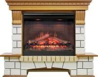 Каминокомплект Pierre Luxe - Дуб / Белый с очагом Symphony 26'' DF2608-INT