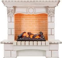 Каминокомплект Pierre Luxe - Слоновая кость / Шампань (Высота 1035мм) с очагом Cassette 600 NH