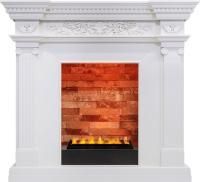 Каминокомплект Amalfi - Белый дуб с очагом Cassette 400 LNH-INT PS (без дров)