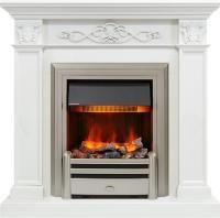 Каминокомплект Verona - Белый дуб с очагом Chesford