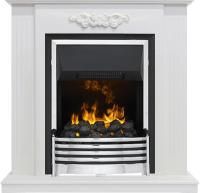 Каминокомплект Lumsden - Белый дуб с очагом Flagstaff