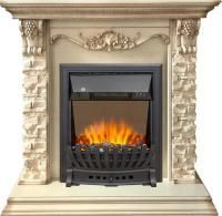 Каминокомплект Adriana - Cлоновая кость с очагом Aspen Black