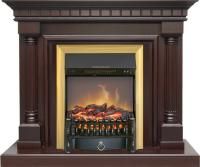 Каминокомплект Dallas - Темный дуб с очагом Fobos FX M Brass