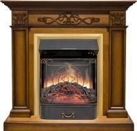 Каминокомплект Verona - Дуб антик с очагом Majestic FX Brass