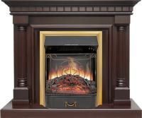 Каминокомплект Dallas - Темный дуб с очагом Majestic FX Brass