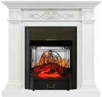 Каминокомплект Verona - Белый дуб с очагом Majestic FX M Black