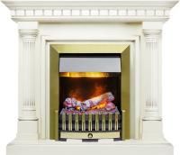 Каминокомплект Dallas - Слоновая кость с патиной с очагом Danville Antique Brass FB2