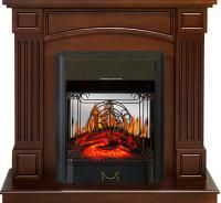 Каминокомплект Boston - Темный дуб (Высота 925см) с очагом Majestic FX M Black