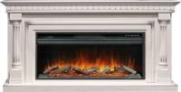 Каминокомплект Dallas - Слоновая кость с патиной (Ширина 1665 мм) с очагом Vision 42 LOG LED