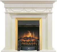 Каминокомплект Corfu - Слоновая кость с очагом Fobos FX Brass