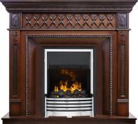 Каминокомплект Alexandria - Махагон коричневый антик с очагом Flagstaff