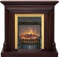 Каминокомплект Bradford - Темный дуб с очагом Fobos FX M Brass