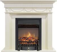 Каминокомплект Corfu - Слоновая кость с очагом Fobos FX M Black