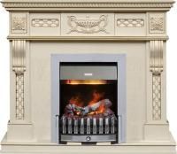 Каминокомплект Corsica - Слоновая кость с патиной (Ширина 1100) с очагом Danville Chrome FB2