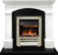 Каминокомплект Langford - Белый с черным с очагом Cavendish