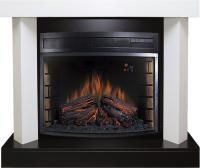 Каминокомплект Vancouver - Фактурный белый с очагом Dioramic 28 LED FX