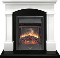 Каминокомплект Langford - Белый с черным с очагом Majestic FX Black