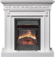 Каминокомплект Valletta - Белый (Ширина 1040 мм) с очагом Majestic FX Black