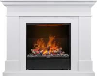 Каминокомплект California - Белый с очагом Albany
