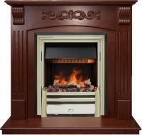 Каминокомплект Sorrento угловой - Орех с очагом Cavendish